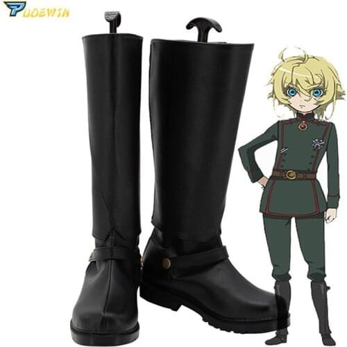 Saga of Tanya the Evil Tanya Degurechaff Cosplay Shoes Custom Made Boots