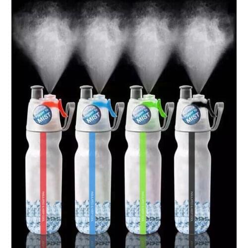 Outdoor Sports Spray Cup, Portable Water Bottle, Large Squeeze Bottle PE Plastic Double Deck Sports Kettle. Squeeze Bottle