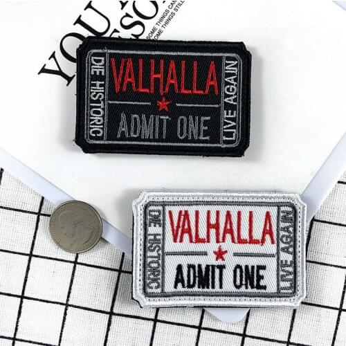 Stylish motorcycle mens leather jacket DIY square letter Velcro embroidery patch removable self-adhesive cloth stickers