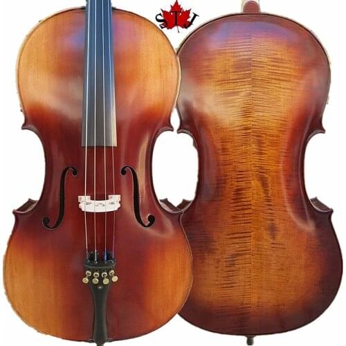 Strad style SONG Maestro 25 1/2" cello ,flames maple, powerful sound #14703