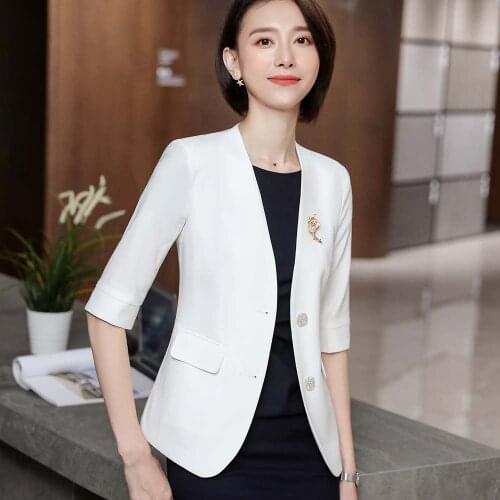 New Pink Professional Suit Female Small Suit Online Redbook Host White-collar Suit Suit in 2019