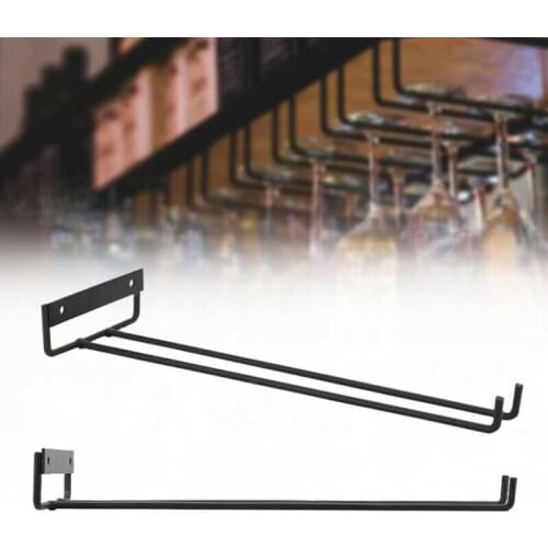 High Quality Useful Iron Wine Rack Glasses Holder Hanging Bar Stemware Holder Wine Glass Rack Stand Cabinet Cups Holder