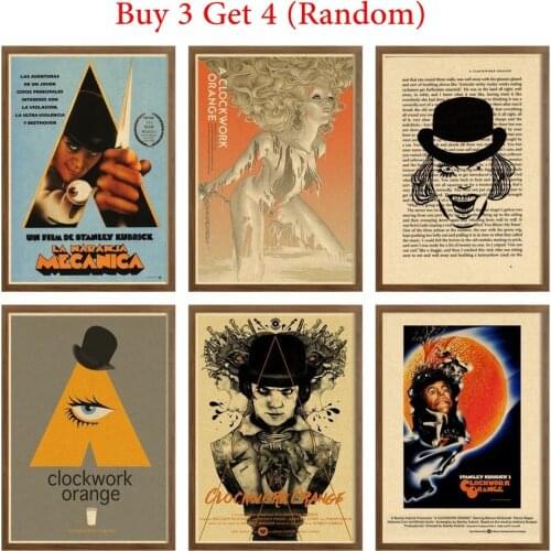 A Clockwork Orange posters & prints Decoration Classic Film wall picture Fashion Art Prints retro poster For house Decor42X30cm