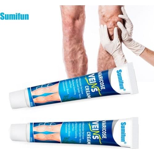 1Pcs 20g Sumifun Varicose Veins Treatment Cream Spider Veins Vasculitis Phlebitis Varicosity Angiitis Ointment Medical Plaster