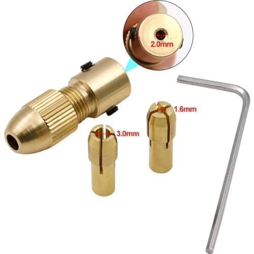 4pcs Electric Motor Shaft Mini Chuck Set Fixture Clamp Small To Drill Bit Micro Chuck Fixing Device Electric Drill Accessories