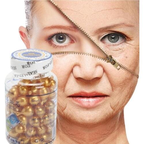 90Pcs/bottle Vitamin E Extract Capsules Anti-wrinkle Whitening Cream Ve Serum Facial Freckle Capsule Dropshipping