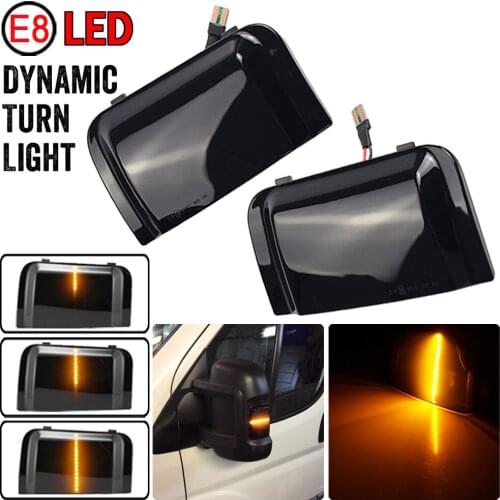 Side Wing Rearview Mirror Dynamic Blinker Flowing Indicator LED Turn Signal Light For Peugeot Boxer Fiat Ducato Citroen Jumper