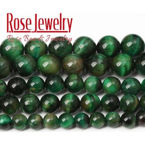 Natural Stone Green Tiger Eye Beads For Jewelry Making Round Loose Spacer Beads Diy Bracelet Necklace Accessory 6 8 10 12 14mm