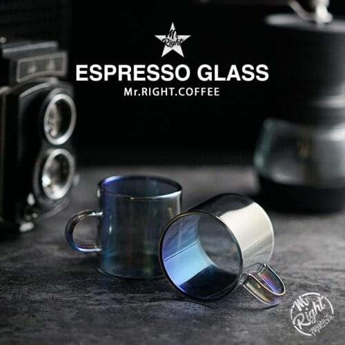 Italian espresso cup creative personalized colorful glass household Nordic simple coffee milk cup water drink mug 150ml