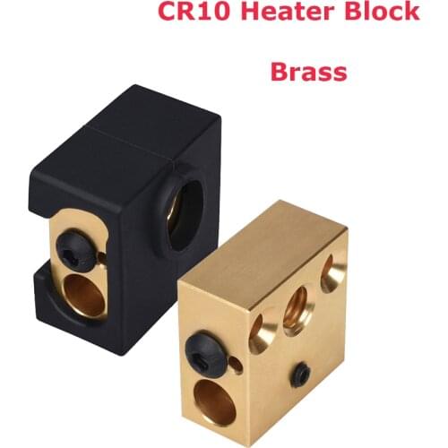 CR10 Heater Block Brass Heated Block CR10 Silicone Sock For CR10 Hotend CR10 Extruder Ender3 CR10S 3D Printer Parts High Quality