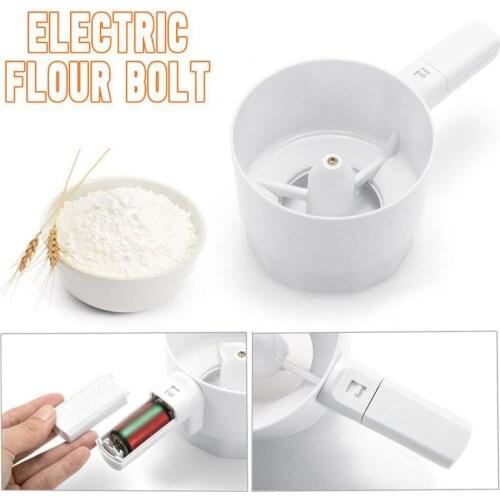 Electric Hand-held Stainless Steel Inner Flour Sifter Shaker Baking Supplies