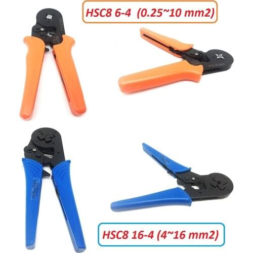 HSC8 Crimping Pliers Electric Tube Terminals 4~16mm2 Self-adjusting Crimping Tools 0.25~10mm2 Clamps Terminal