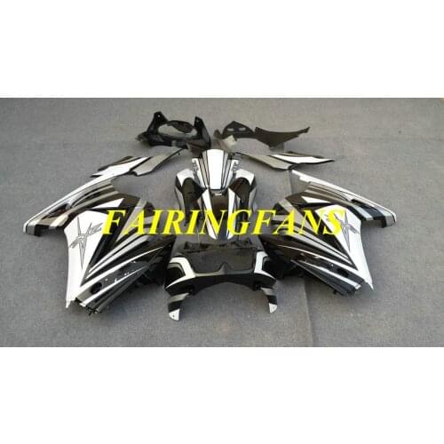 Injection Fairing Body kit for KAWASAKI Ninja ZX250R 08 09 10 11 12 ZX 250R 2008 2012 White black Fairings bodywork+gifts KL32