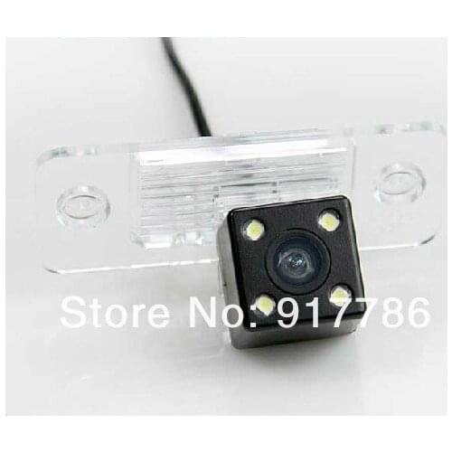HD CCD 4 led nightvision Special Car Rear View camera for VW CAYENNE TIGUAN TOUAREG SANTANA PASSAT /Golf V Variant SKODA FABIA