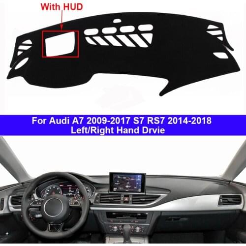 Car Dashboard Cover Dash Mat Carpet Rug For Audi A7 2009 - 2017 S7 RS7 2014 - 2018 LHD RHD 2 Layers Sunshade Auto Cape 2016 2015