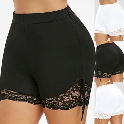 Summer Fashion Shorts Women Lace Plus Size Rope Tie Shorts Sport Shorts Tights Large Size Trousers шорты женские