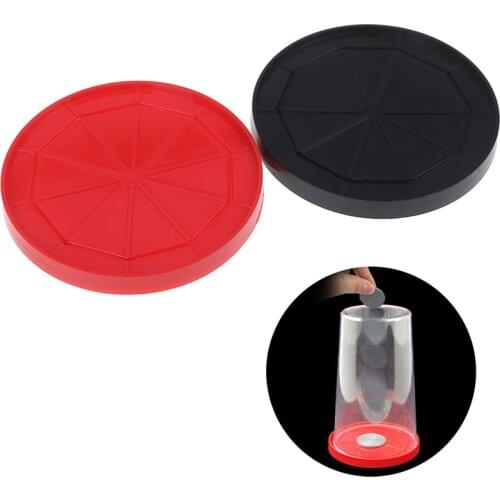 Coin Coaster Magic Tricks Coin Into Cup Money Magic Props Close Up Magic Accessories Stage Fun Illusions