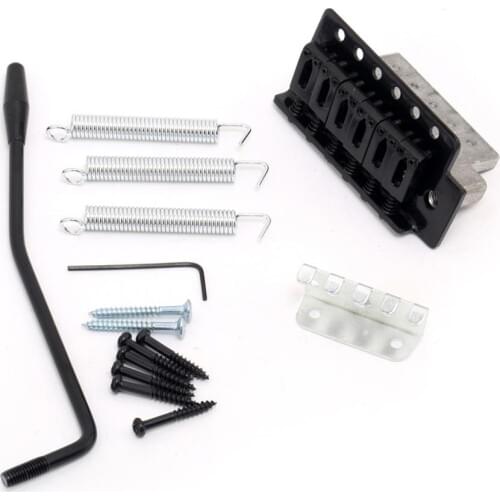Musiclily Strat Style Guitar Tremolo Bridge, Black