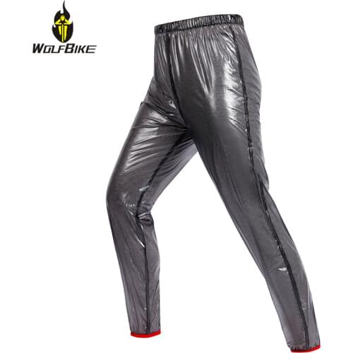 WOLFBIKE Rainproof Windproof Cycling Pants Outdoor Sports Multi-use Running Hiking Camping Fishing Biking Trousers Rain Pant