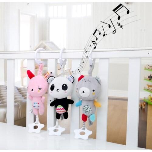 New Baby Rattles Toys Mobiles Toddler Crib Toys For Baby Soft Bed Bell Animal Musical Montessori Mobile Rattles Christmas Gifts