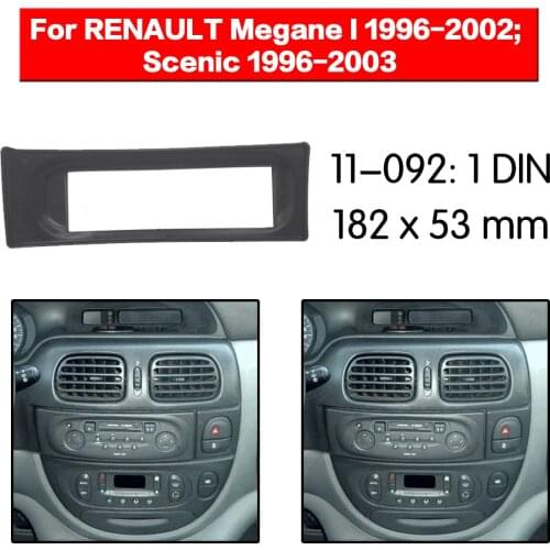 Stereo Panel Plate Car Radio Fascia Surround For RENAULT Megane I 1996-2002 Scenic 1996-2003 DVD Refitting Frame Dash Kit