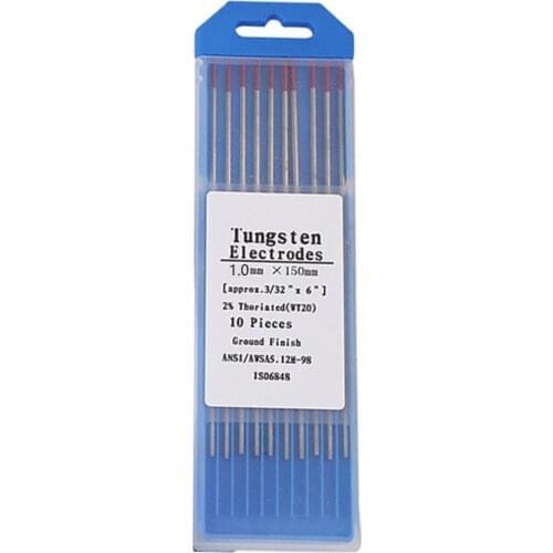 Professional Tungsten electrodes tig electrodes welding WT20 WC20 WL15 WL20 WP WZR8 WS20 gold electrodes for welding aluminum