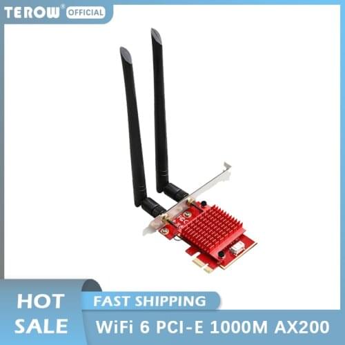 WIFI6 Game PCI-E Wireless Gigabit Network Card 3000Mbps AX200 USB5.0 dual band 2.4g/5g 10/100/1000Mbps Network wifi Adapter