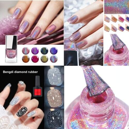 Hot 1Pcs Anti-shine Bright Nail Polish Nail Glue Powder Diamond Glue New Nail Art Crystal Diamond Lasting Powder Gel TSLM2