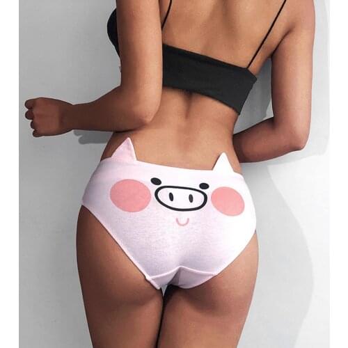 Funny Animal Print Womens Panties High Waist Intimates Sexy Lingerie Ladies Girls Comfortable Sexy Underwear Fashion Shorts Hot