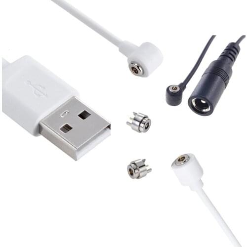 1 Set Miniature 4. 0MM Diameter Magnetic Connector Pogo Pin Male Female 1 Pole USB Cable Power Charge 2A Medical Wearable Device