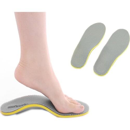 US 7.5-12.5 Men Footful Arch Support Insoles Flat Shoes Pads With Cuttable NEW 1Pair