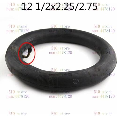 12 1/2x2.25/2.75 Bent Angle Valve Stem Inner Tube 12'' Bike Scooter eBike Bicycle Butyl Inner Tube 12 1/2 2 1/4