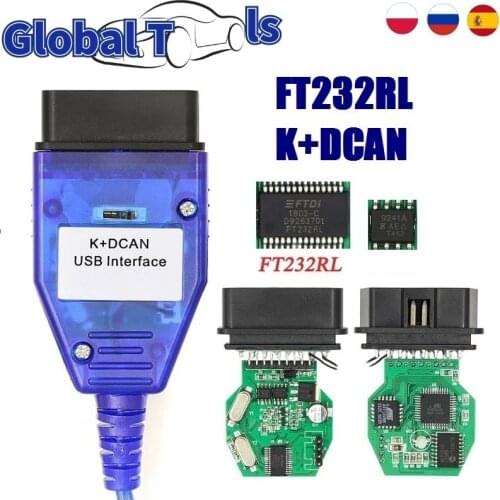 2020 newest INPA K+CAN USB Diagnostic Cable For FT232RL INPA K DCAN Interface K CAN INPA with Switch INPA DIS SSS NCS Coding