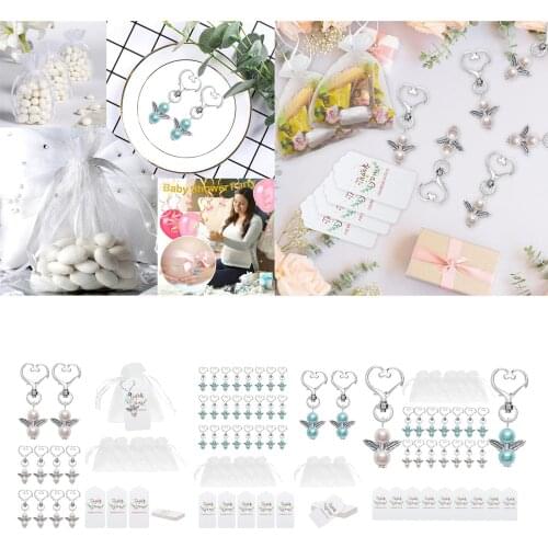 20x Lucky Keychain Alloy Keyring Pendant Decorative Bridal Shower Charm