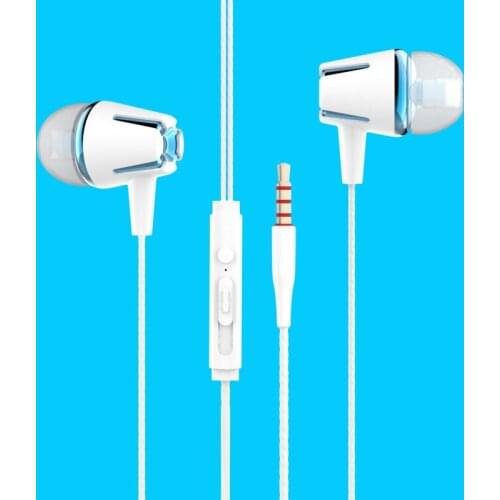 3.5 mm Wired in ear Earphone Noise Canceling Headset Stereo Earbuds with Microphone for Samsung Huawei Xiaomi mobile phone