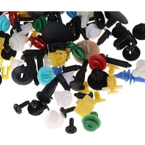 500Pcs Brand New And High Quality Bumper Fender Trim Plastic Door Panel Rivet Plastic Mixed Auto Car Fastener Clip