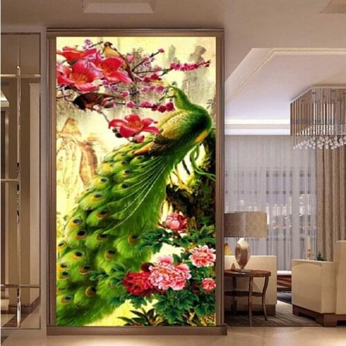 5D DIY square/round Diamond Painting peacock Cross Stitch Diamond Embroidery Pattern Rhinestone home decor J1138