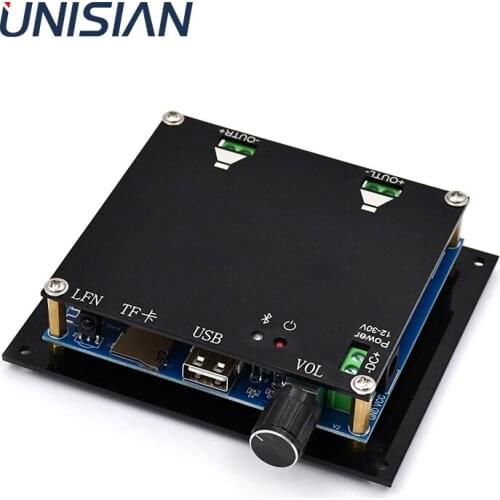 UNISIAN Bluetooth TDA7498 Audio Amplifiers 2.0 Channel 100W*2 High Power HiFi Digital Power Amplifier Board Support USB TF