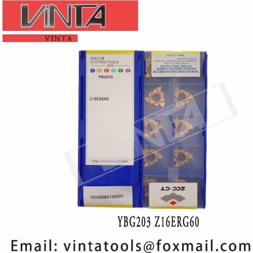 Free shipping high quality 10pcs/lots YBG203 Z16ERG60 cnc carbide threading inserts