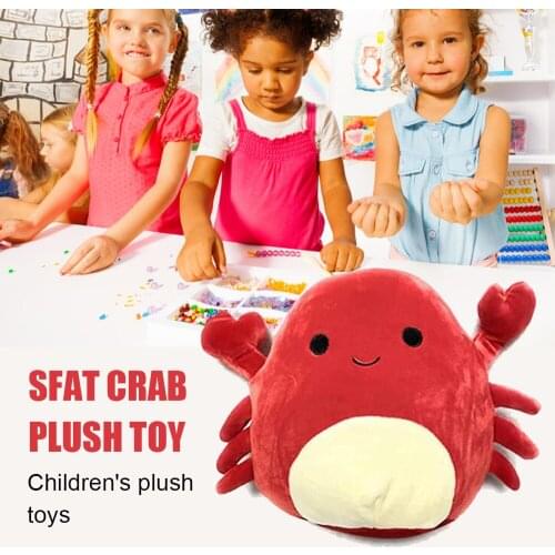 Animal Crabs Child Plush Toys Cute Cartoon Soft Plush Toys Sofa Backrest Cushion Children Adult Plush Pillows LBV