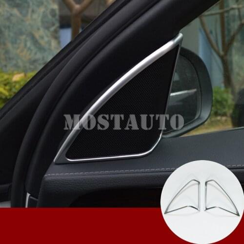 For Benz C Class W205 S205 ABS Inner Door Stereo Speaker Cover 2014-2018 2pcs Car Accessories Interior Car Decor Car Trim