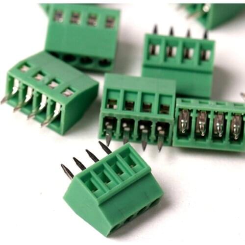 E-Simpo 8pcs/lot 2.54mm Pitch PCB Screw Terminal Block 4P 150V6A UL, 130V8A IEC, CE Rohs