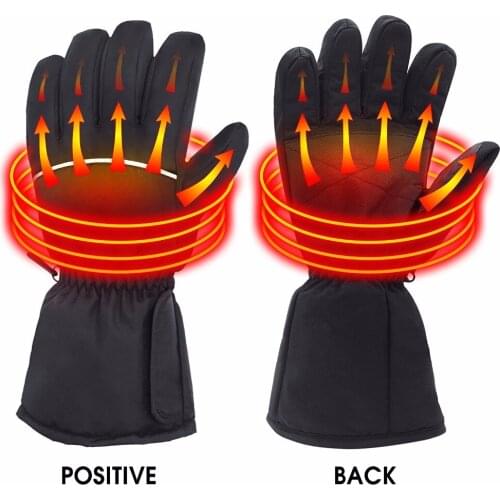 4.5V Electric Heating Gloves,Outdoor Sport Ski Lithium Battery Self Heated Gloves,Motorcycle Hunting Winter Warmer Gloves