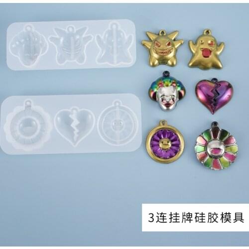 Pendant silicone Mold Resin Silicone Mould handmade DIY Jewelry Making epoxy resin molds