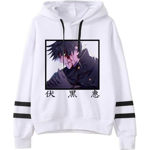 Jujutsu Kaisen Fushiguro Megumi Hoodies Japanese Anime Printed Mens/womans Hoodie Streetwear Long-sleeved Hoodie