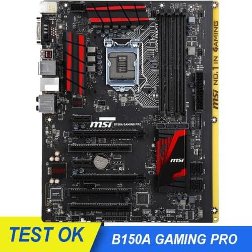 For MSI B150A GAMING PRO Motherboard LGA 1151 DDR4 64GB PCI-E 3.0 Intel B150 Desktop B150 ATX Mainboard