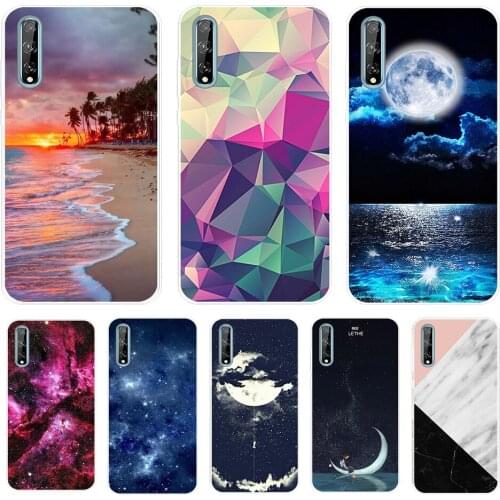 Marble TPU Case For Huawei Y8p Soft Silicone Back Cover For Huaweiy8p 6.3" Phone Cases Transparent Shockproof Fundas Coque Shell