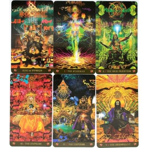 78 Cards Deck Starman Tarot Full English Oracle Deck Fun Family Party Board Game