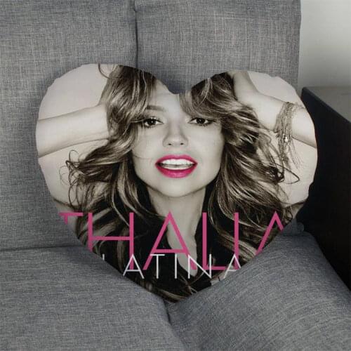 Custom Thalia Heart Shape Pillow Cover Custom Zipper Pillowcase Cover Wedding Home Office Decorative 1pcs custom