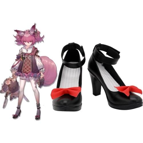 Arknights SHAMARE Cosplay Shoes High Heel Boots Custom Made Any Size